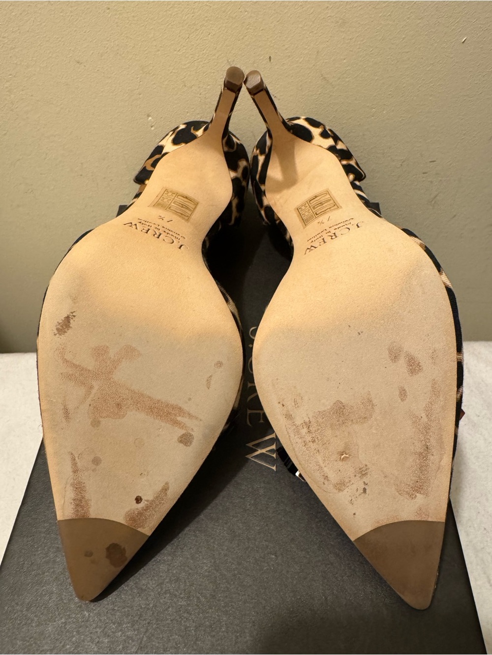 J.Crew Collection Elsie Sequin Leopard d'Orsay Pumps - Size 7.5 (Like New!) - Picture 5 of 14